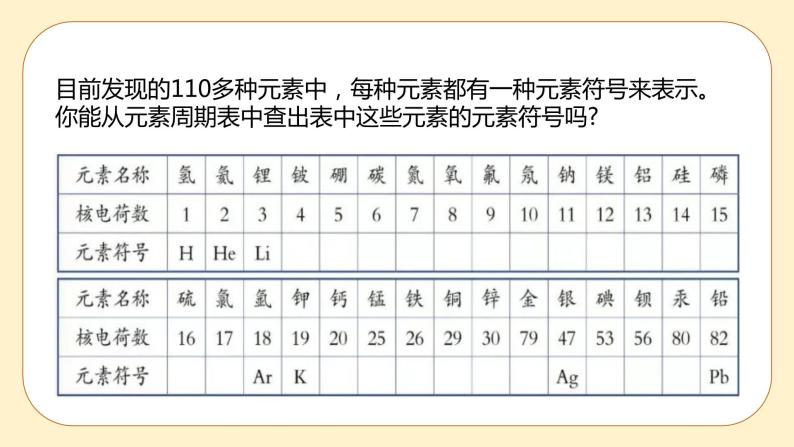 浙教版科学 八年级下册 2.5 表示元素的符号 （课件+练习）07