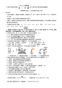 浙江省宁波市宁波外国语学校2022-2023学年九年级上学期10月份科学月考试卷 (含答案)