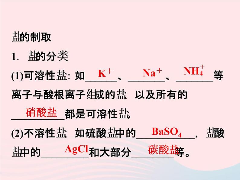 2022—2023学年新版浙教版九年级科学上册第1章物质及其变化1.6几种重要的盐（课件+提优手册）02