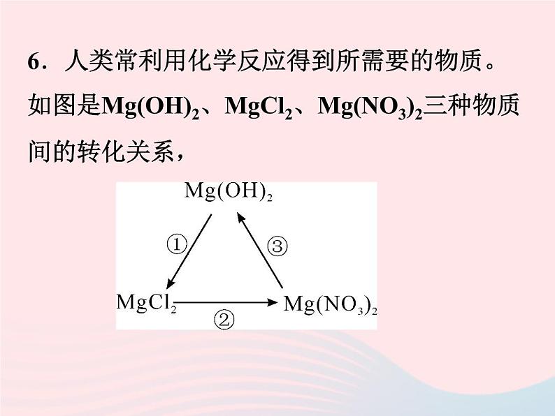 2022九年级科学上册第2章物质转化与材料利用2.5物质的转化第3课时作业课件新版浙教版第8页