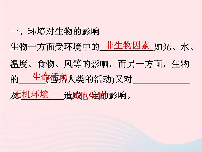 2021—2022学年新版浙教版九年级科学下册第2章生物与环境2.1生物与环境的相互关系（课件+提优手册）02