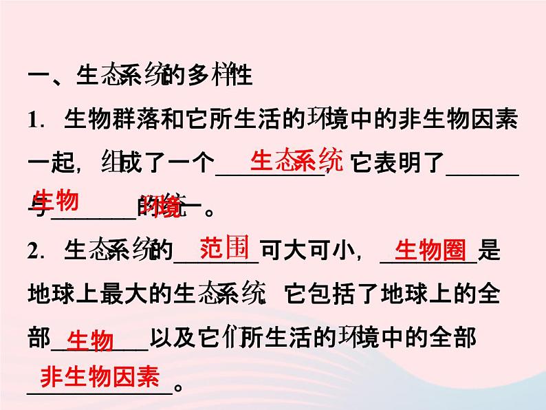 2021—2022学年新版浙教版九年级科学下册第2章生物与环境2.4生态系统的结构和功能（课件+提优手册）02
