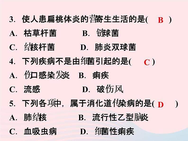 2021—2022学年新版浙教版九年级科学下册第3章人的降3.2来自微生物的威胁（课件+提优手册）06
