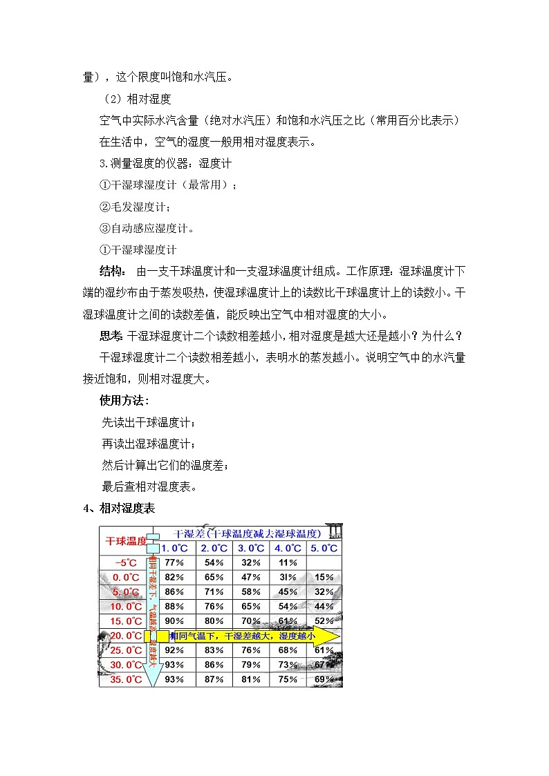 浙教版科学8年级上册 第2章 第4节  风和降水 PPT课件+教案+习题03