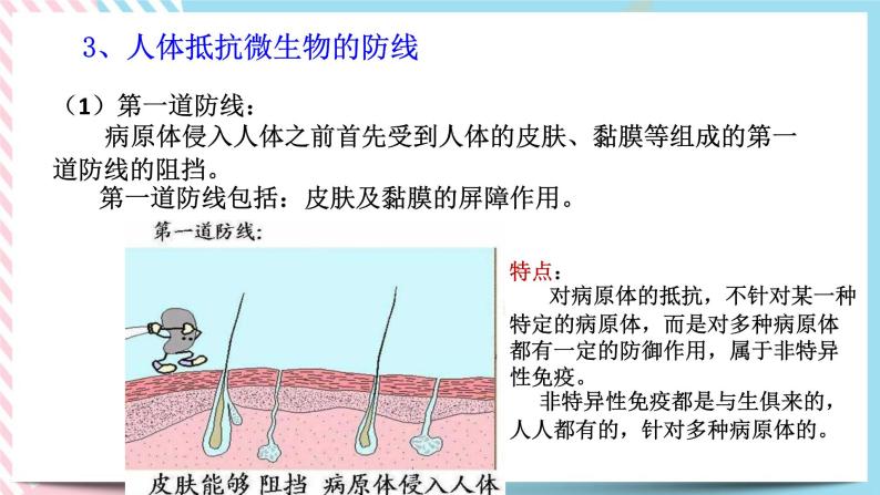 ZJ版九下科学3.3身体的防卫 第1课时（课件+预习案+练习）08