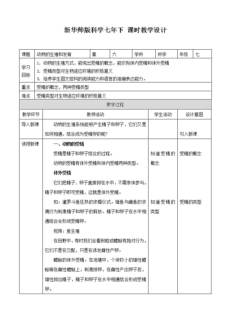 第六章第一节动物的生殖与发育 第2课时（课件+教案+练习+视频）01