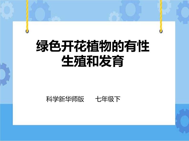 第七章第一节绿色开花植物的有性生殖和发育第1课时（课件+教案+练习+视频）01