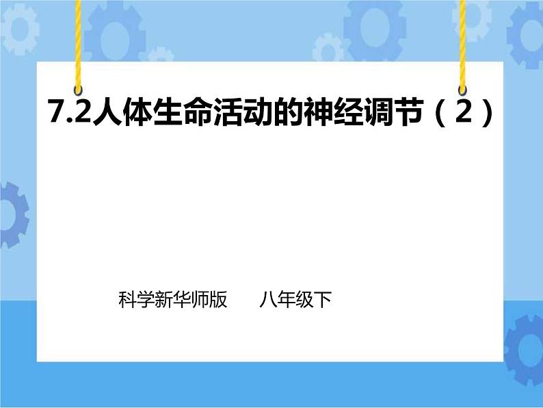 第7章第2节人体生命活动的神经调节 第2课时（课件）第1页