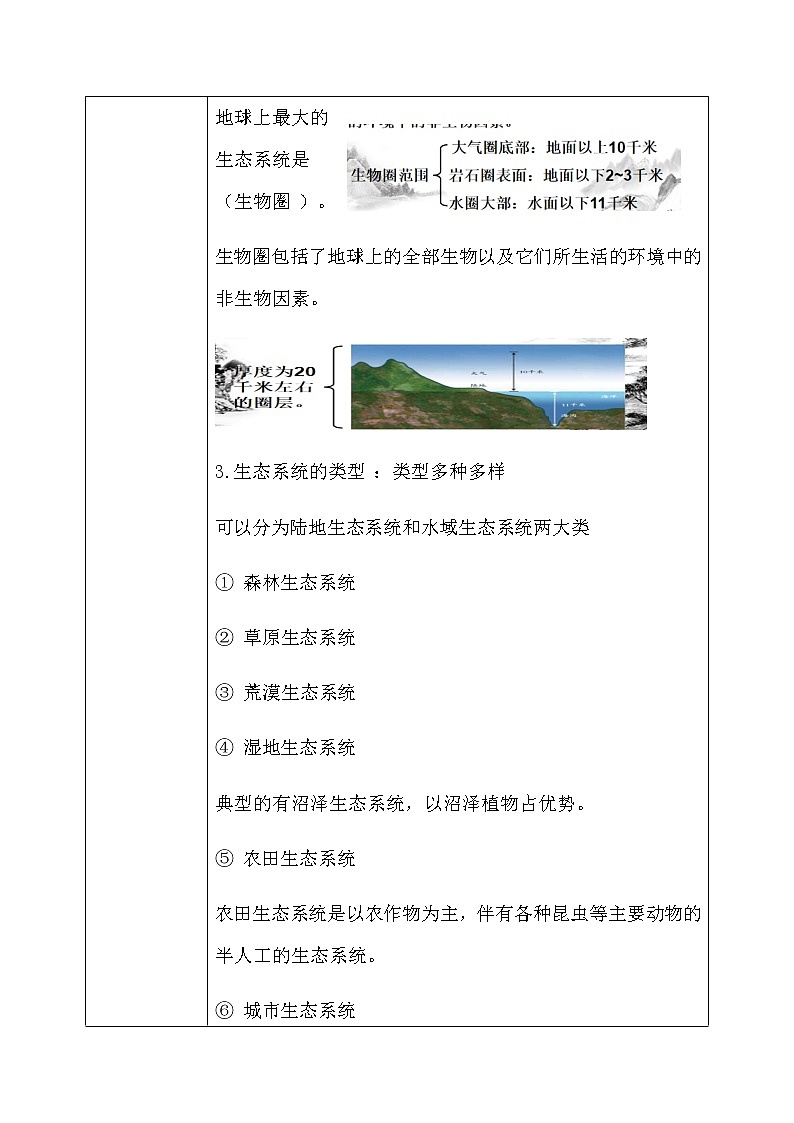 《2.4 生态系统的结构和功能 （第1课时） 》 教案第3页