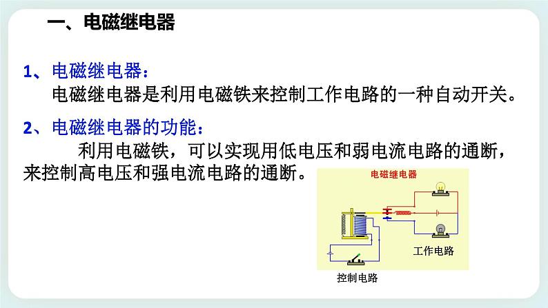 八下科学1.3电磁铁的应用 课件+练习+视频04