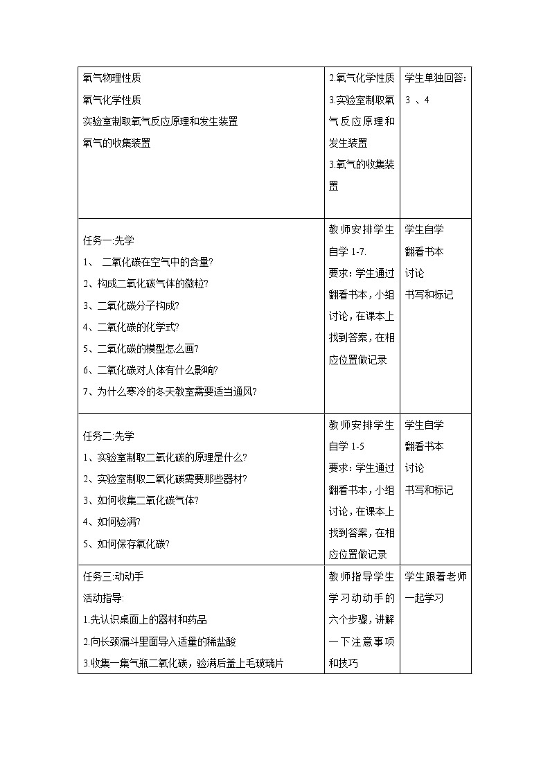 浙教版科学 八年级下册 3.4 二氧化碳 教案02