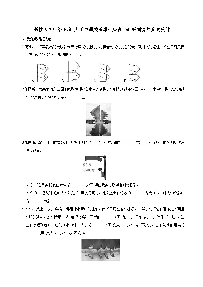 06 平面镜与光的反射（原卷版）第1页