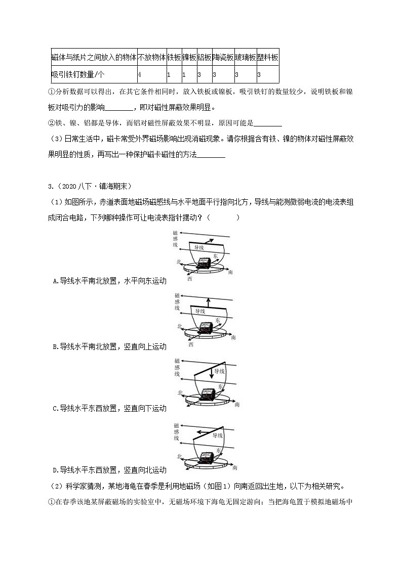 八下尖子生培优 第1章实验探究题精选（原题）第2页