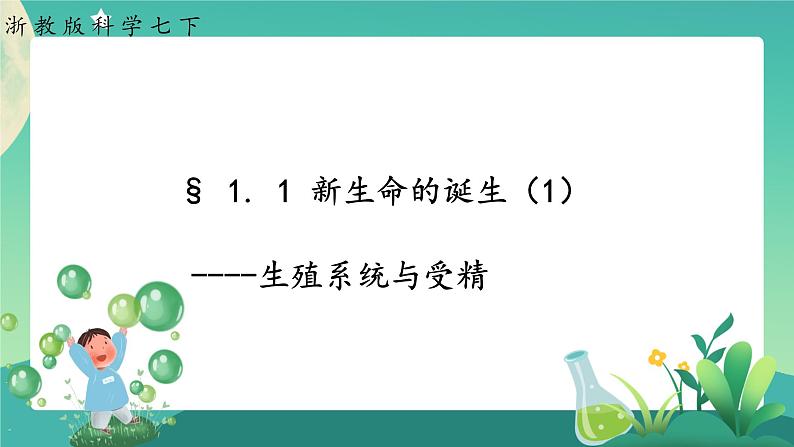 1.1新生命的诞生 第1课时 课件+教案+学案01