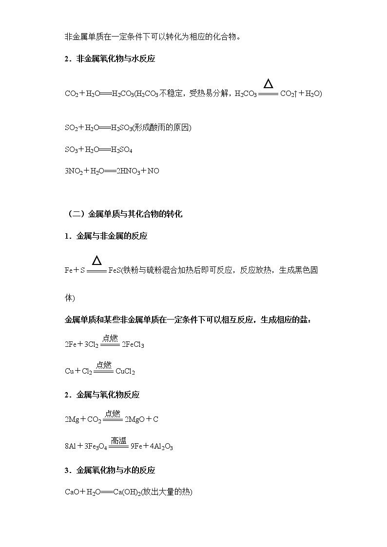 备战2023年中考科学二轮专题导练  考点06 物质的转化规律（原卷版）第2页