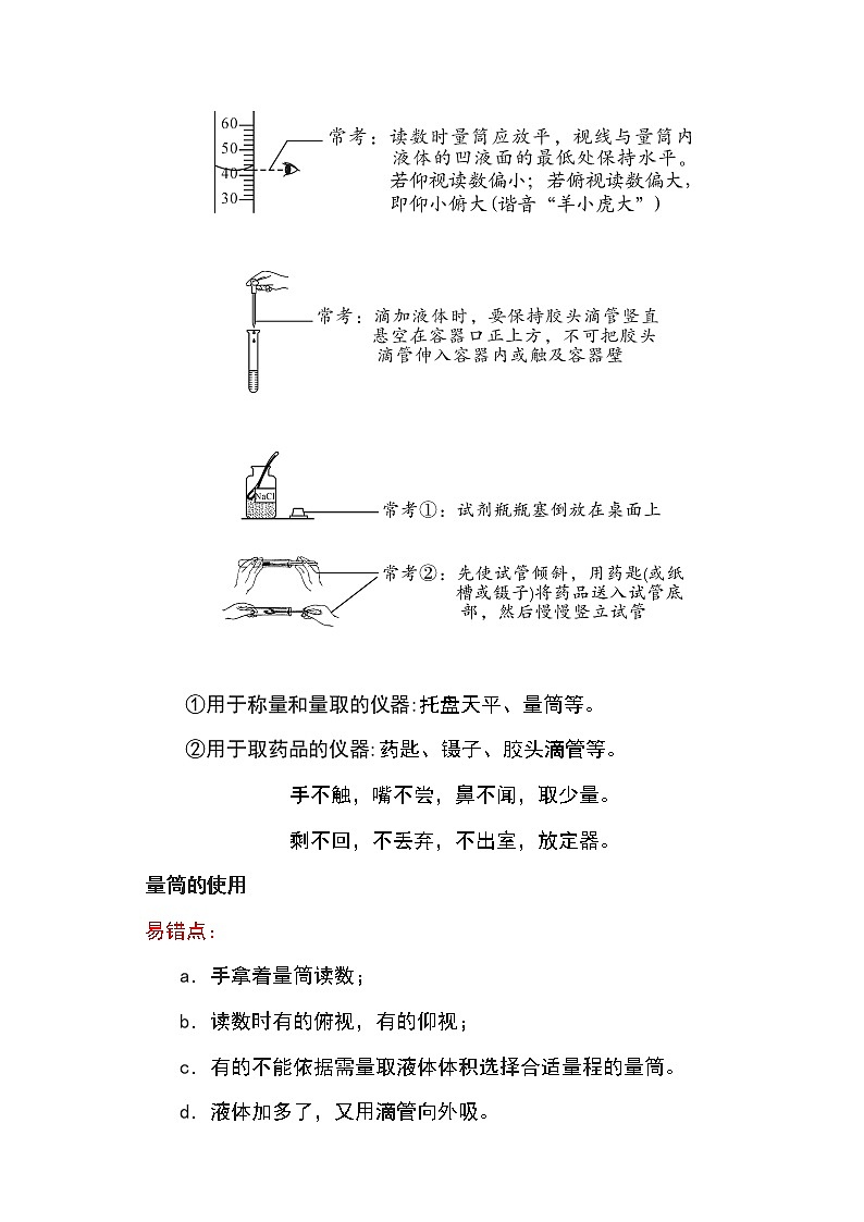 备战2023年新中考二轮化学专题导练考点03 化学实验基本操作（解析版）第2页