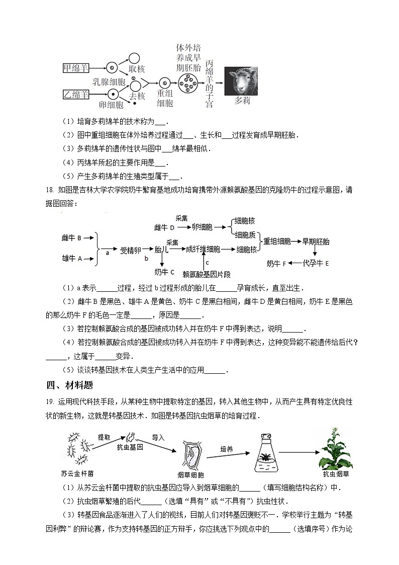 1.5《遗传与进化 第2课时》PPT课件+教案+练习+素材 浙教版九年级科学下册03