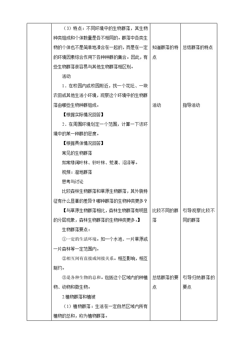 2.3《生物群落》PPT课件+教案+练习+素材 浙教版九年级科学下册02