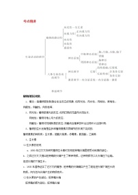 备战2023新中考二轮科学专题导练 考点04 生命活动的调节