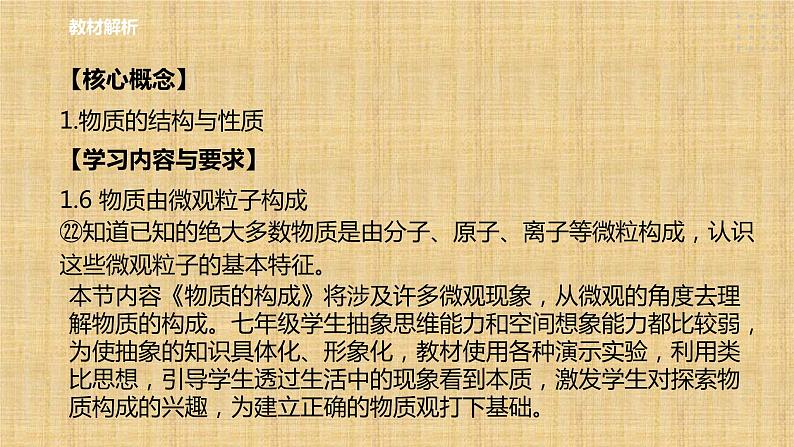 2022-2023学年浙教版科学七年级上册4.1 物质的构成课件02