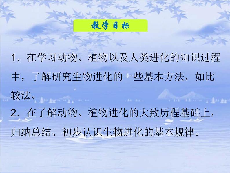 华东师大版科学九年级下册 第二章 第三节 生物进化 课件0202