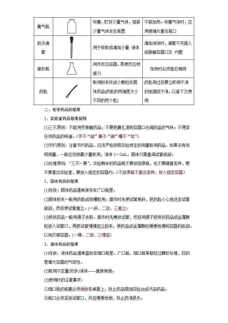 知识点10、化学实验的基本操作——浙江省中考科学一轮复习化学部分第2页