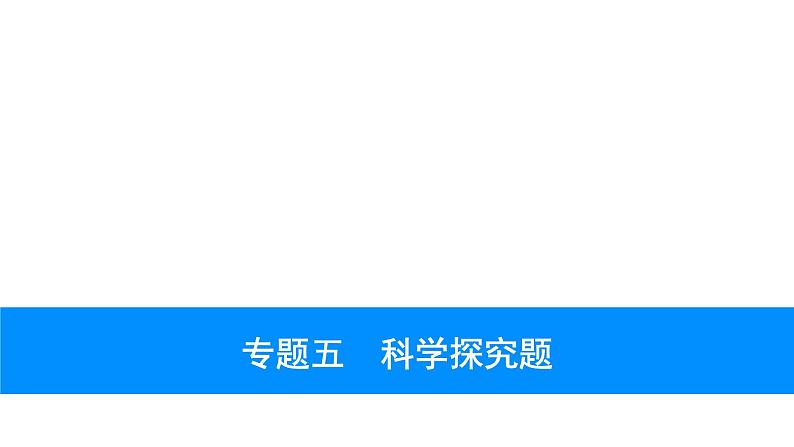 2023年安徽省中考化学复习专题五---科学探究题课件PPT01