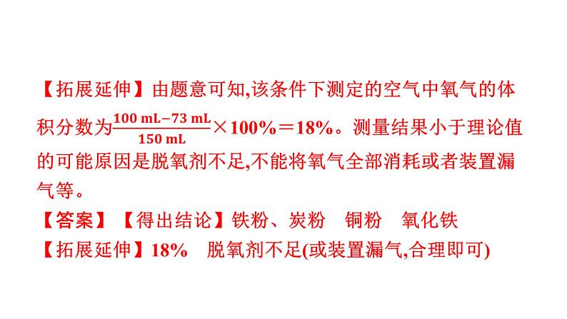 2023年安徽省中考化学复习专题五---科学探究题课件PPT07