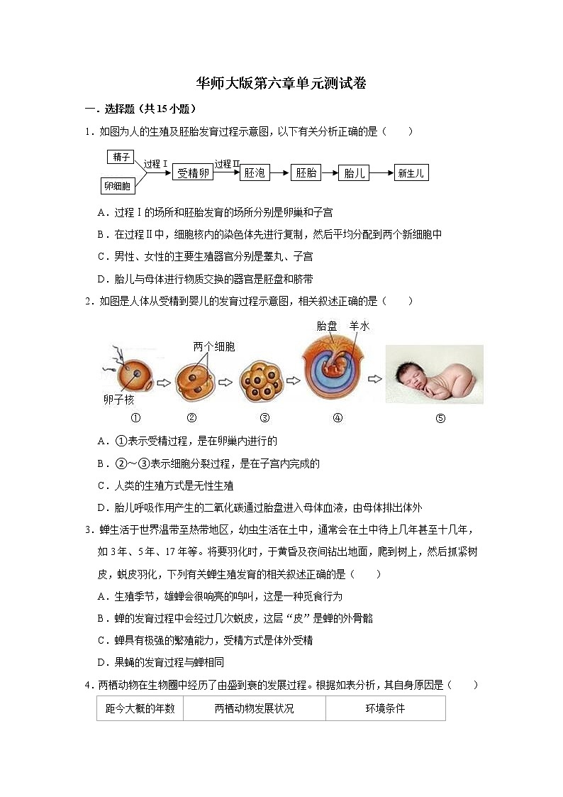 第6章单元测试卷-七年级科学下册华师大版精讲练01
