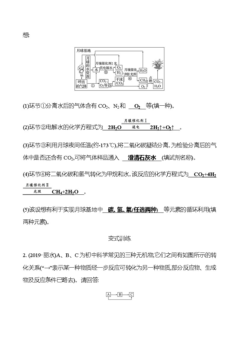 2023年浙江省初中科学 一轮复习 第三部分  第40讲　物质间的循环和转化 专题练习（教师版） 第3页