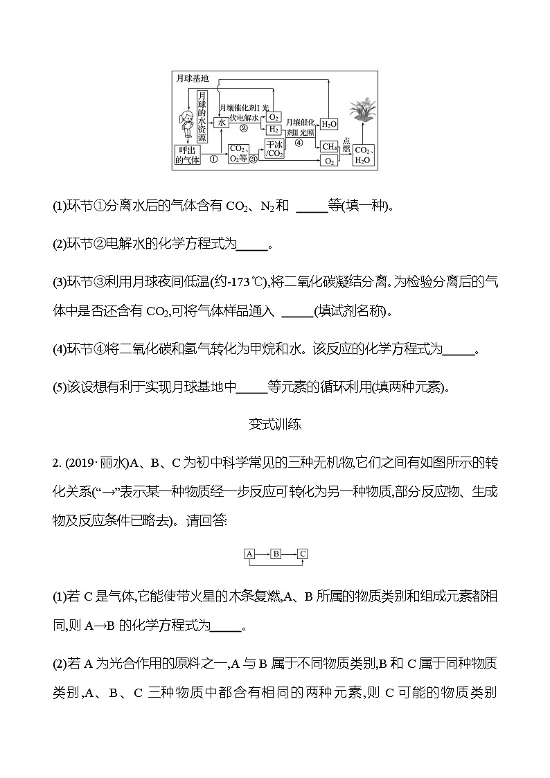 2023年浙江省初中科学 一轮复习 第三部分  第40讲　物质间的循环和转化 专题练习（学生版） 第3页