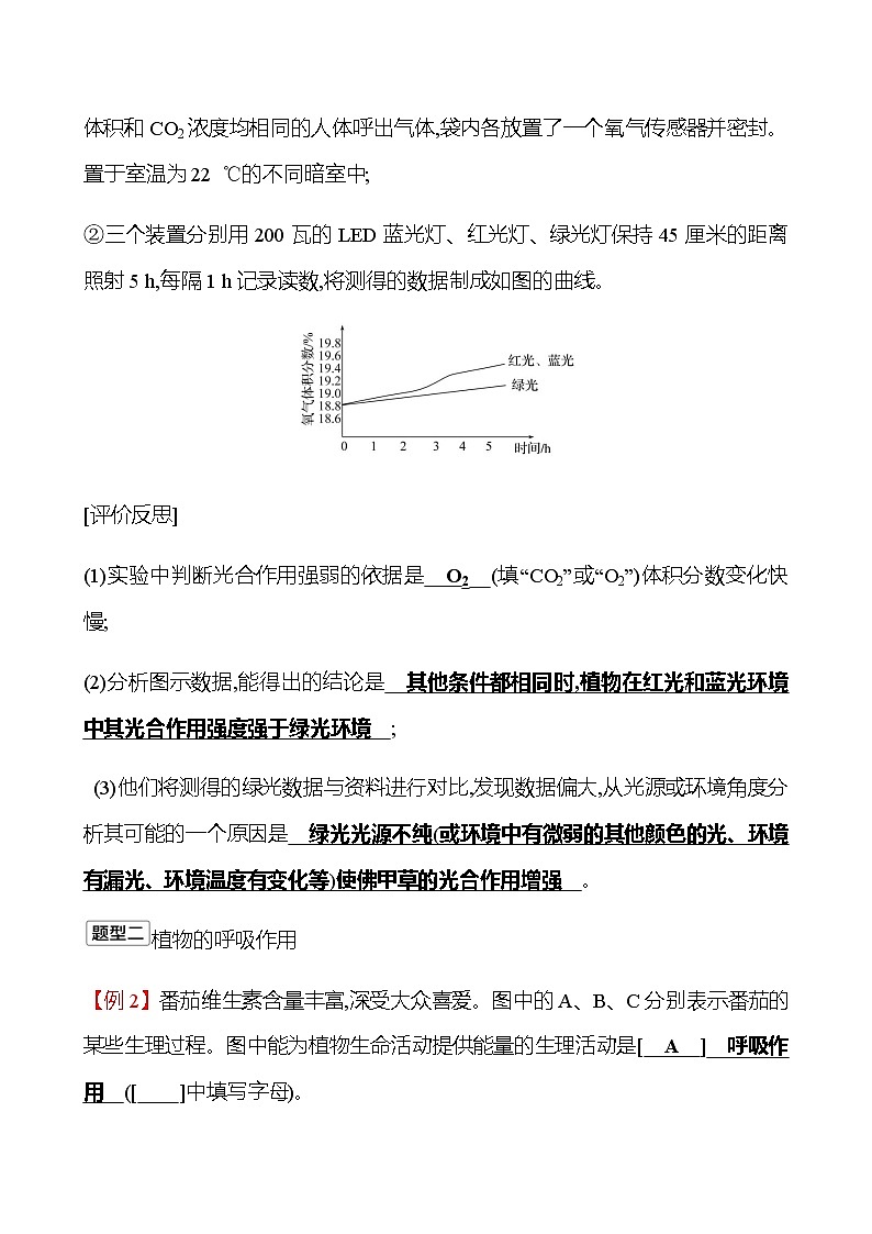 2023年浙江省初中科学 一轮复习 第一部分  第5讲　绿色植物的新陈代谢(2) 专题练习（教师版） 第2页