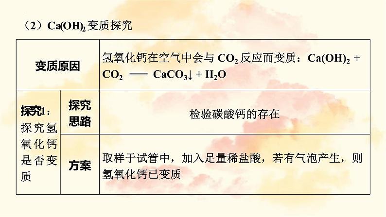 2023年中考化学二轮复习----酸碱盐科学探究题专题课件PPT第5页