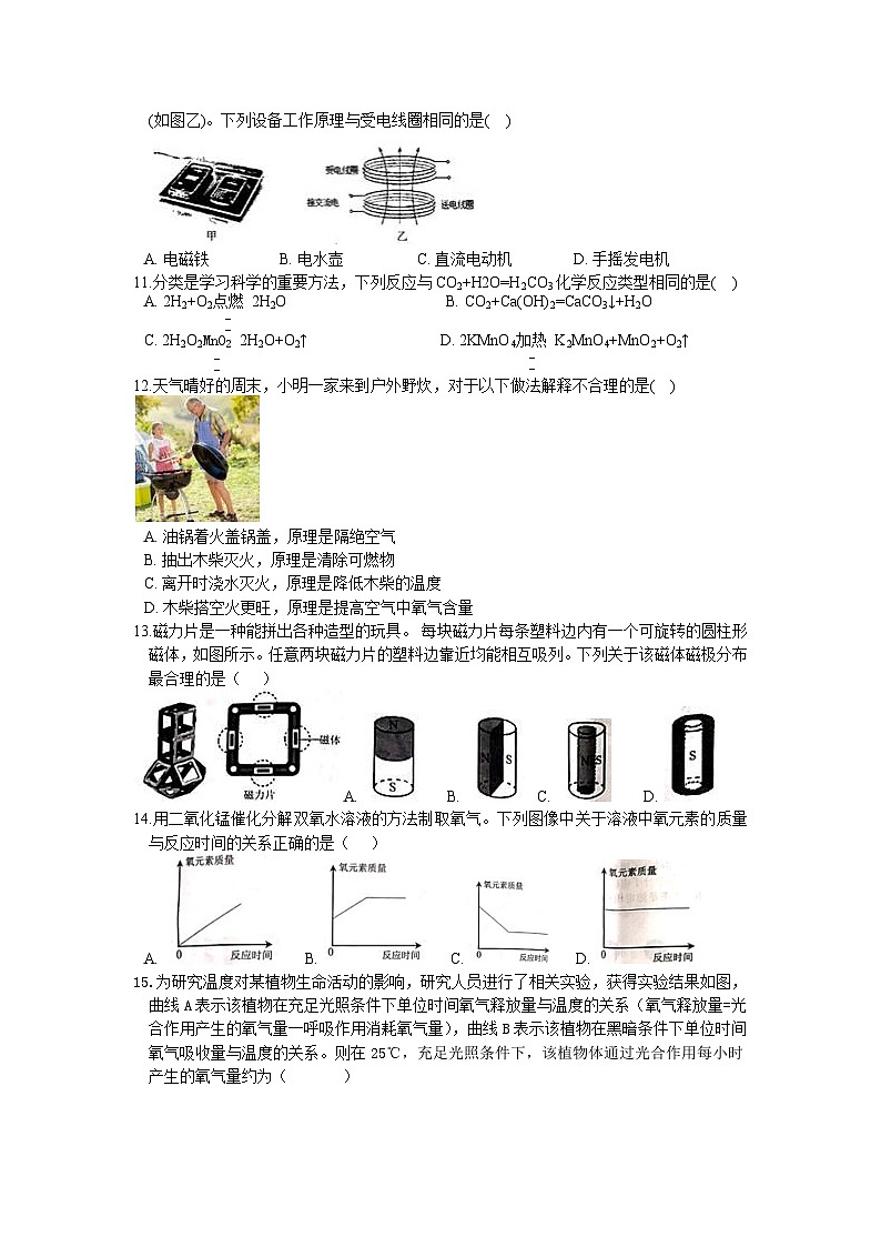 2022-2023学年浙教版科学八年级下册期末综合提优测试卷第2页