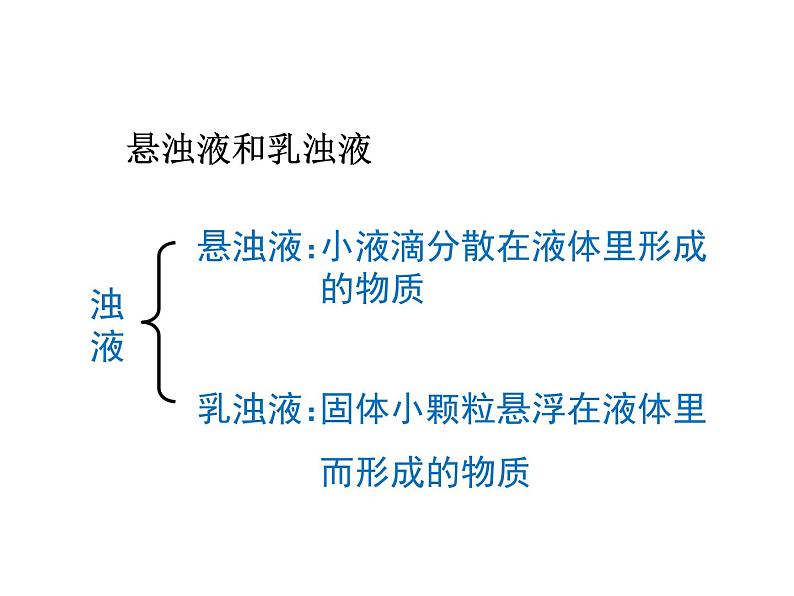 浙教版科学八年级上课件 第1章 水和水的溶液 第4节 物质在水中的分散状况05