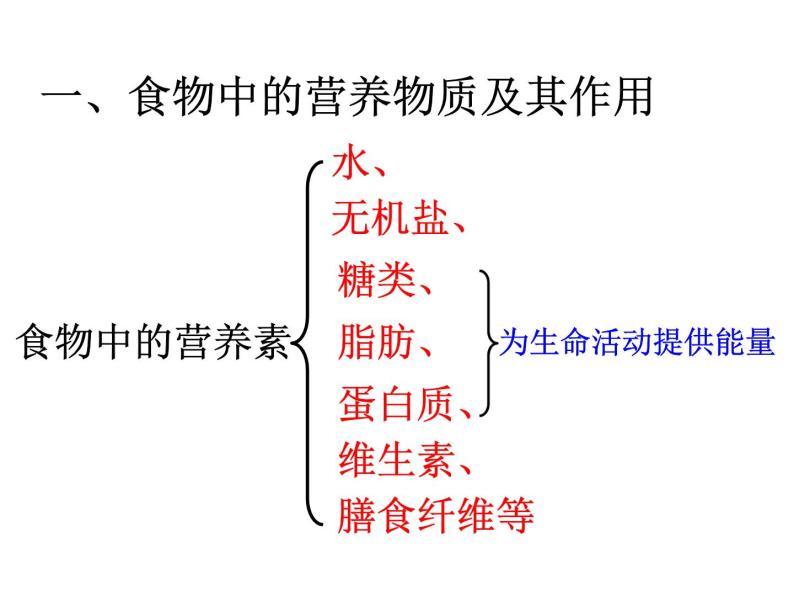 浙教版科学九年级上册课件 第4章 代谢与平衡 1食物与营养04