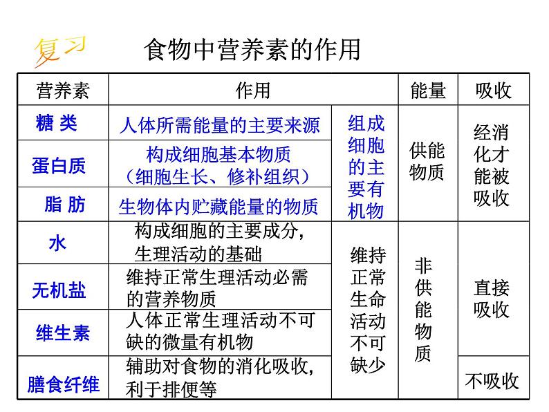 浙教版科学九年级上册课件 第4章 代谢与平衡 2 食物的消化与吸收第2页