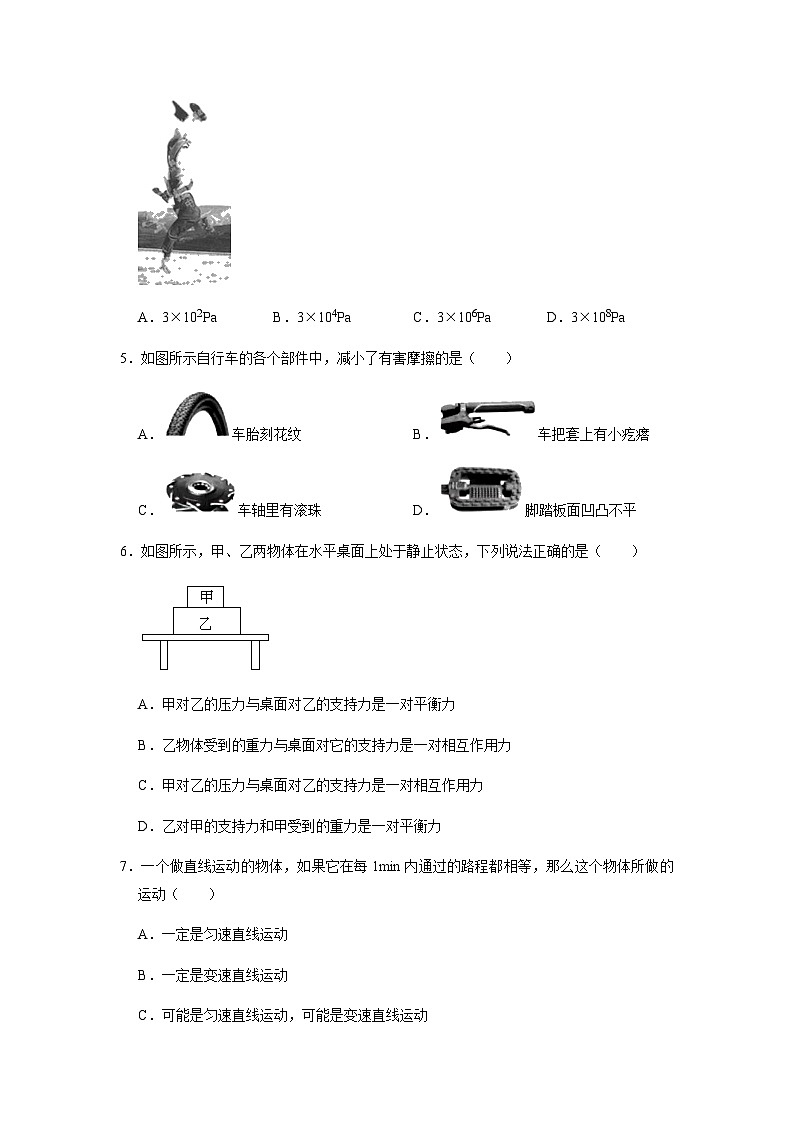 浙江省宁波市象山县文峰学校2022-2023学年八年级上学期期中科学试卷+第2页