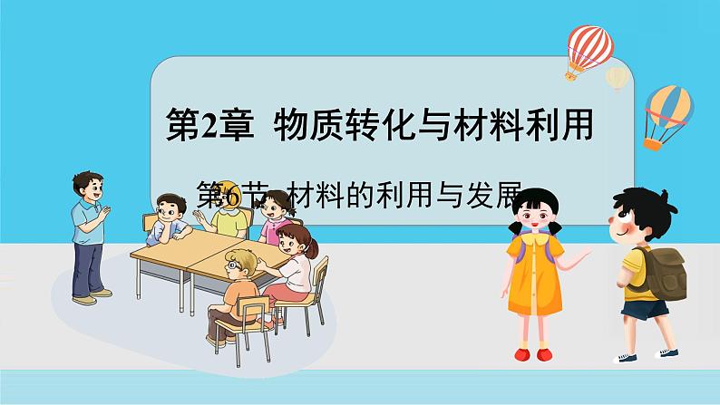 九上科学浙教 第2章 第6节 材料的利用与发展 PPT课件01