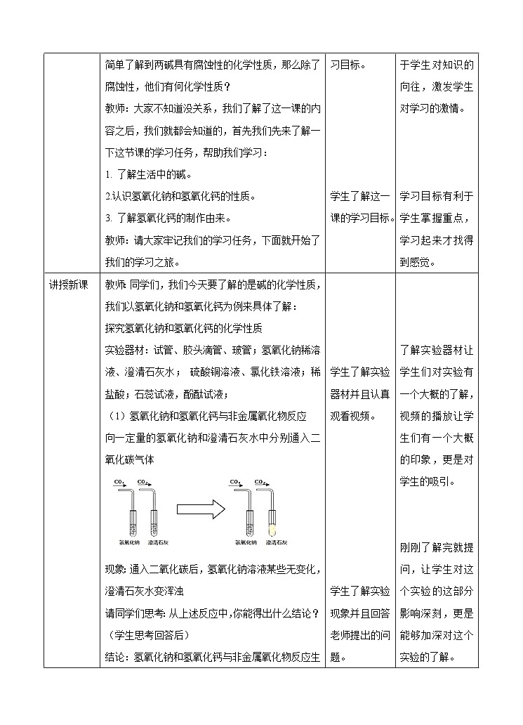 新华师大版化学九年级上册2.3 重要的碱（第二课时）课件+教案+练习02