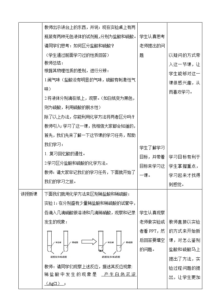 新华师大版化学九年级上册2.2 重要的酸 （第三课时）课件+教案+同步练习02