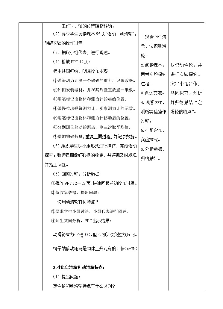 新华师大版化学九年级上册5.2滑轮 课件+教案+练习03