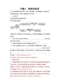 中考化学二轮复习 科学探究题特训专题6 物质的组成（含解析）