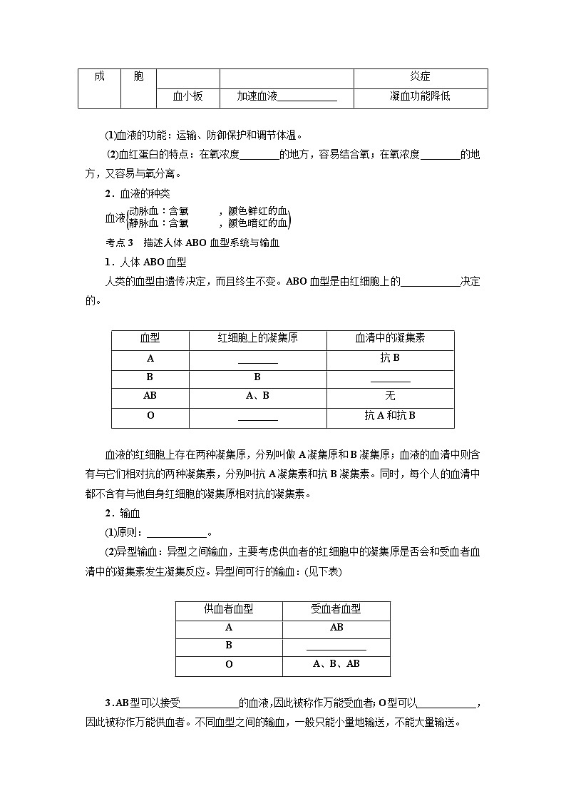 中考科学 二轮专题 专题07 人体的物质和能量转换(二) 学案第3页