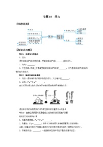 中考科学 二轮专题 专题18 浮力 学案