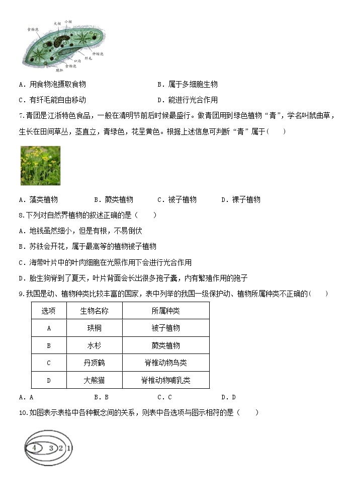 2.5 2.6综合练习 浙教版七年级上册科学02