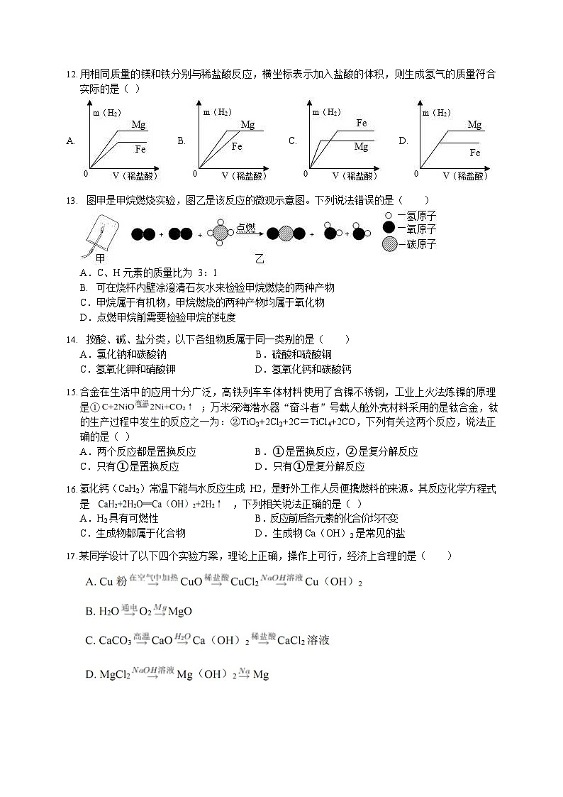 浙江省台州市仙居县白塔中学2023-2024学年九年级上学期10月月考科学试题第3页