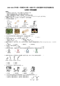 浙江省绍兴市第一初级中学三校联盟2023-2024学年九年级上学期期中阶段性检测科学试卷