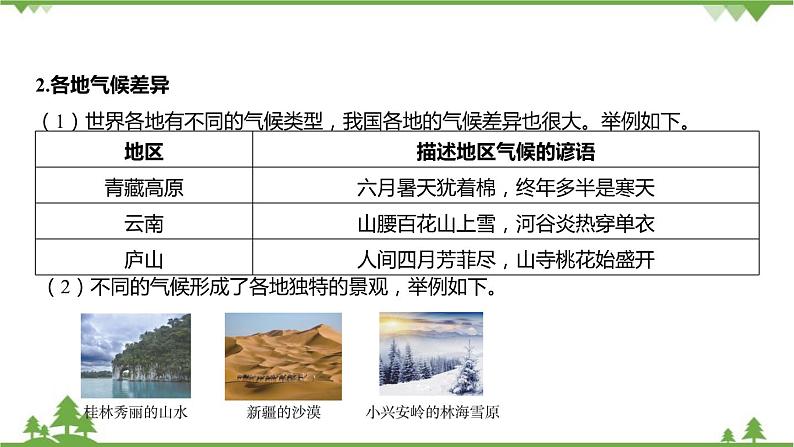 浙教版科学八年级上册 第2章第6节 气候和影响气候的因素课件第5页