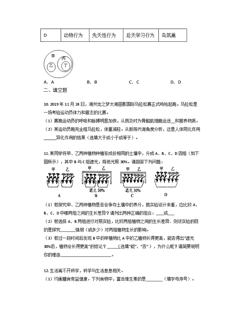 4.4能量的获得同步练习     浙教版科学九年级上册03